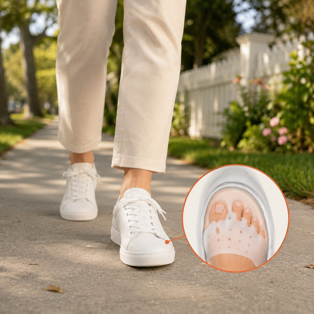 Invisible inside everyday sneakers